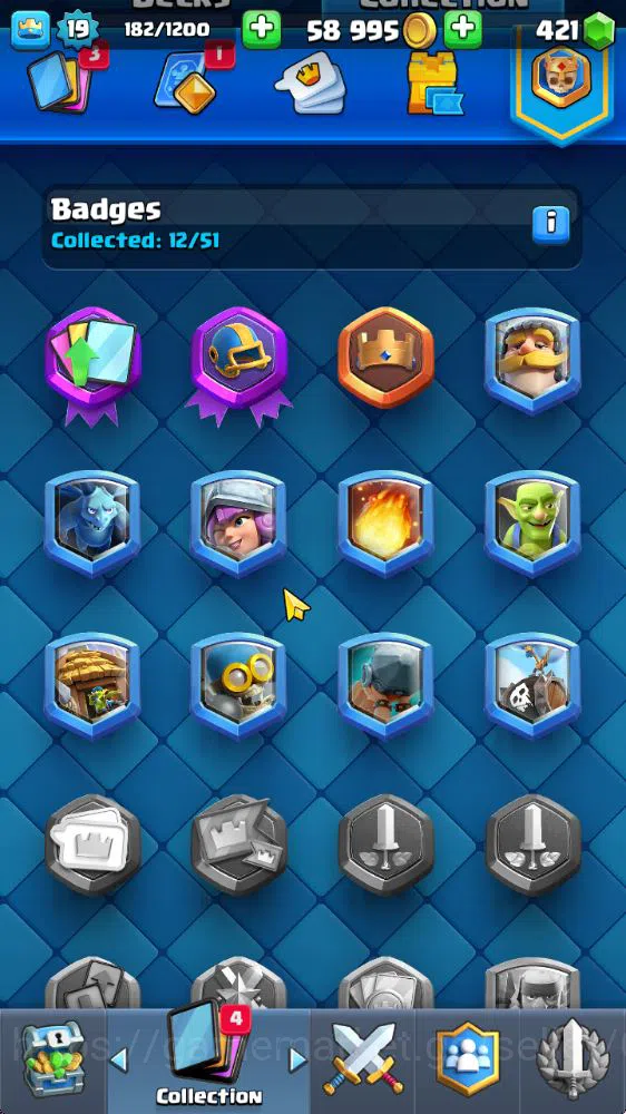 Clash Royale Accounts Starter Lvl 19 |Fresh Starter|Trophy 1817|KTL 8|Card 40| 2 EVO 6 Epic, 17 Rare, 17 Common | 421 Gems 9