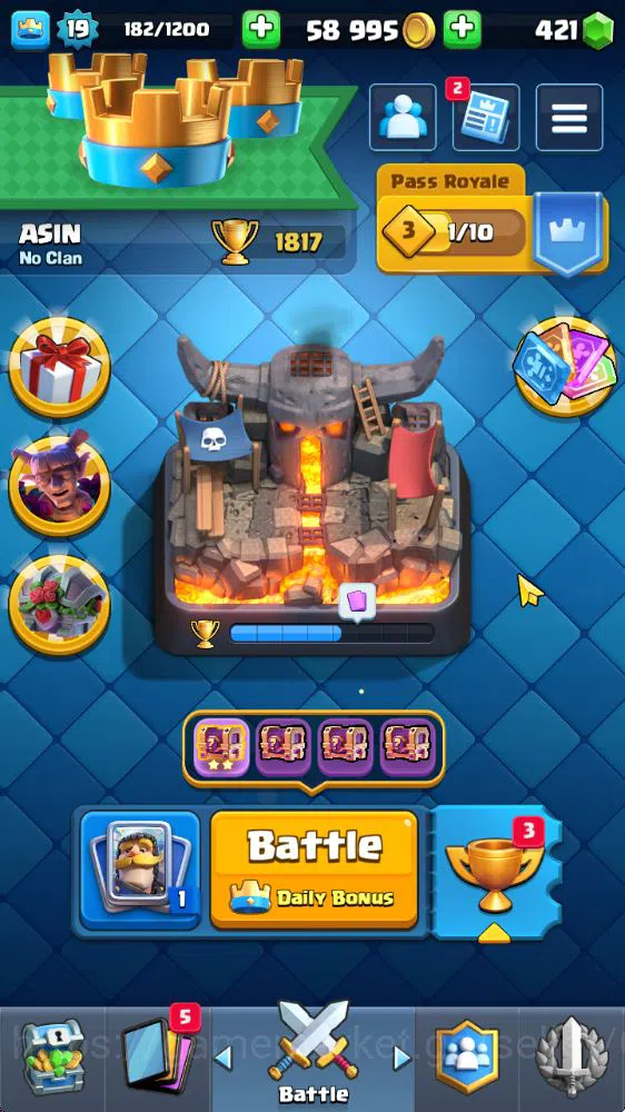 Lvl 19 |Fresh Starter|Trophy 1817|KTL 8|Card 40| 2 EVO 6 Epic, 17 Rare, 17 Common | 421 Gems |Take Email(CR892) Clash Royale Accounts Starter Lvl 19 |Fresh Starter|Trophy 1817|KTL 8|Card 40| 2 EVO 6 Epic, 17 Rare, 17 Common | 421 Gems