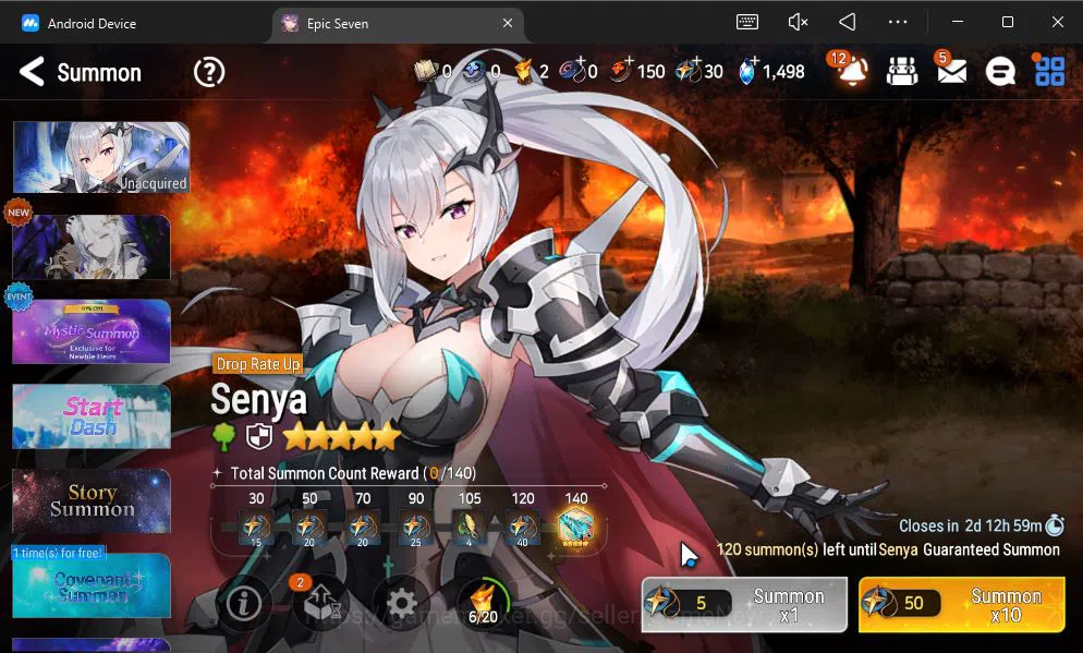 Epic Seven Accounts GLOBAL UNVERIF|NEW ERA|5 ML(Ab Yufine,TE kayron,SE image 11