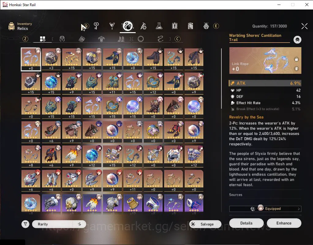 Honkai Star Rail Accounts ASIA|TL 63|3k SJ+61 Special Pass|5 Limited|Kafka,B image 6