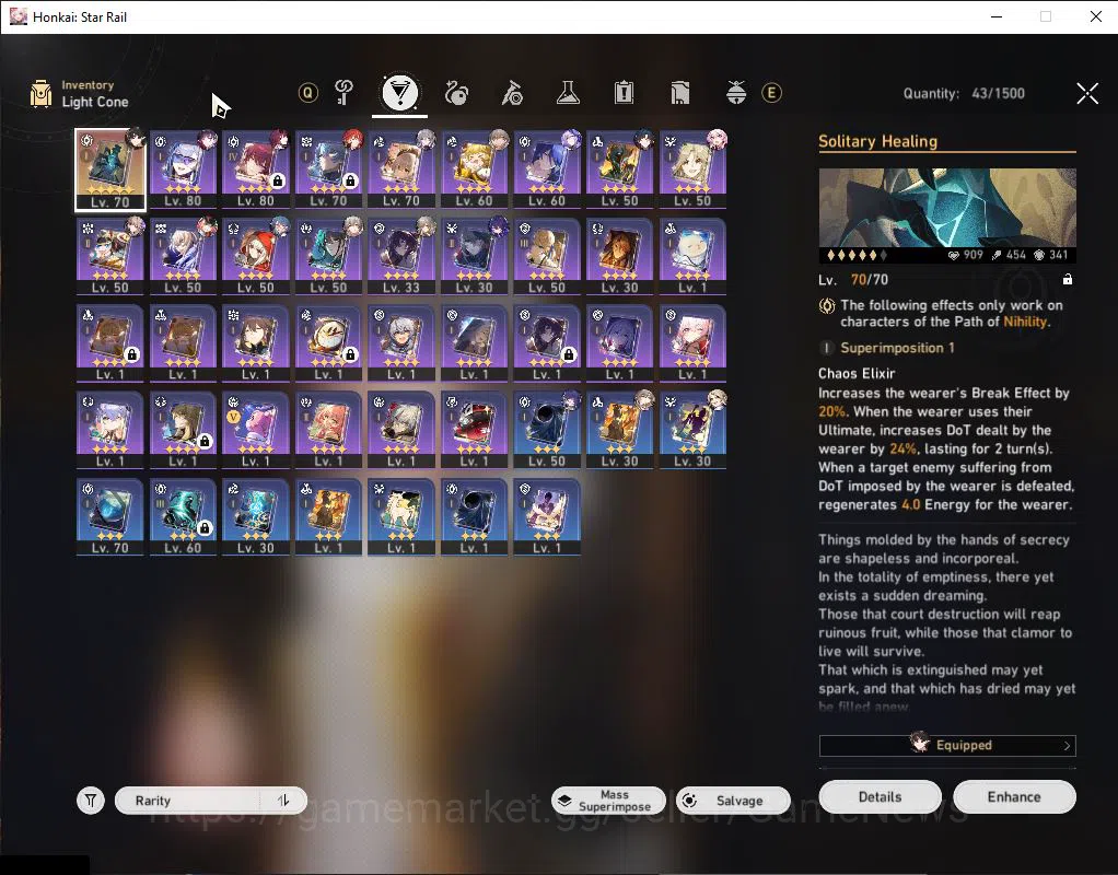 Honkai Star Rail Accounts ASIA|TL 63|3k SJ+61 Special Pass|5 Limited|Kafka,B image 8
