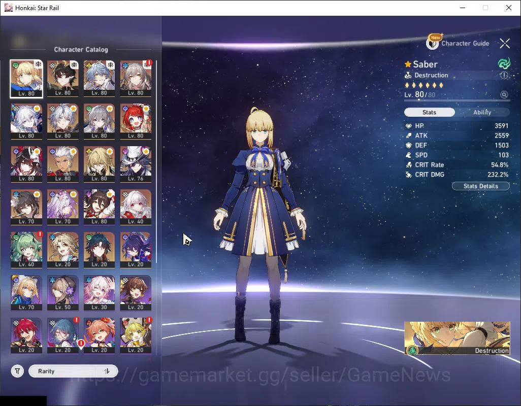 Honkai Star Rail Accounts Asia|TL 69|13 Limited|[Sunday,Archer,Saber]+Sign,P image 11