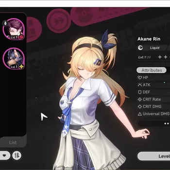 Neverness to Everness Accounts NA|Starter HL3 | 1 Limit S-Class Akane Rin |S-Class Selector ON| MC Male  | Very Low Explore