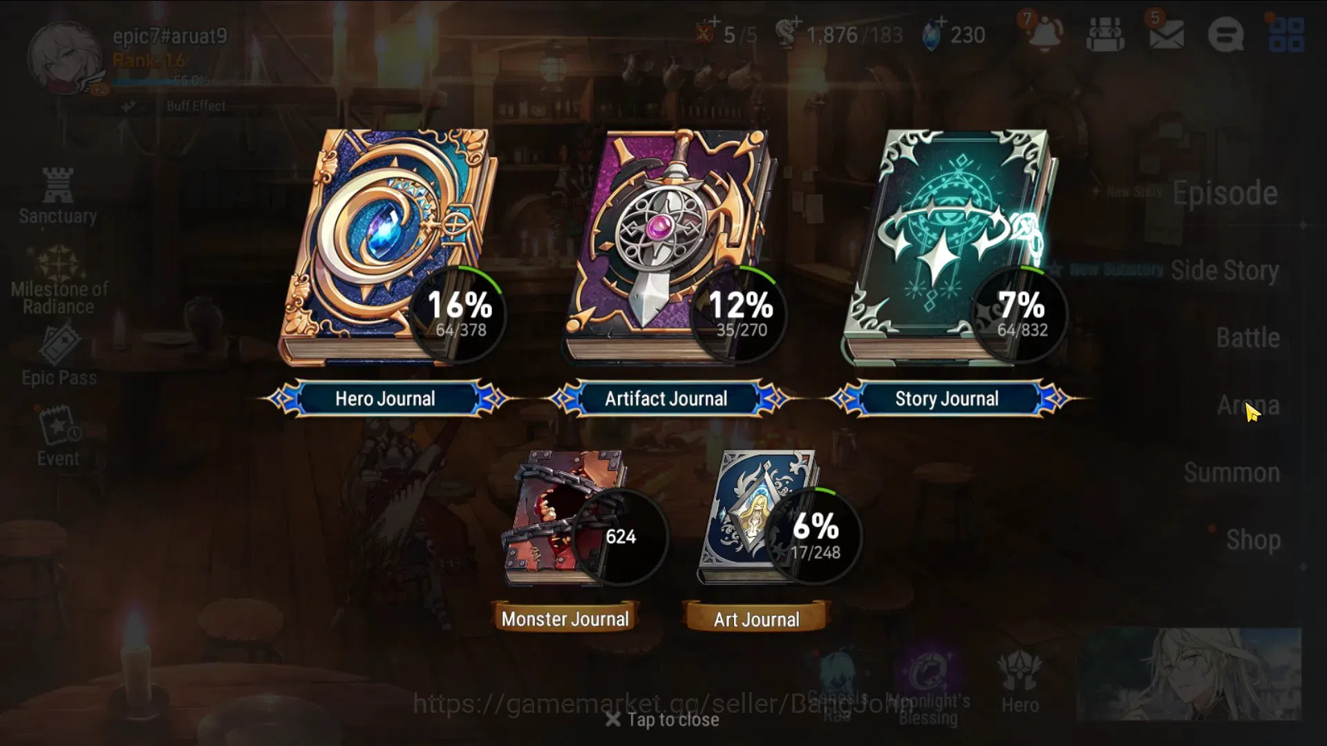 Epic Seven Accounts Global Unverif|Starter|2ML(Boss Arunka, Specimen S image 20