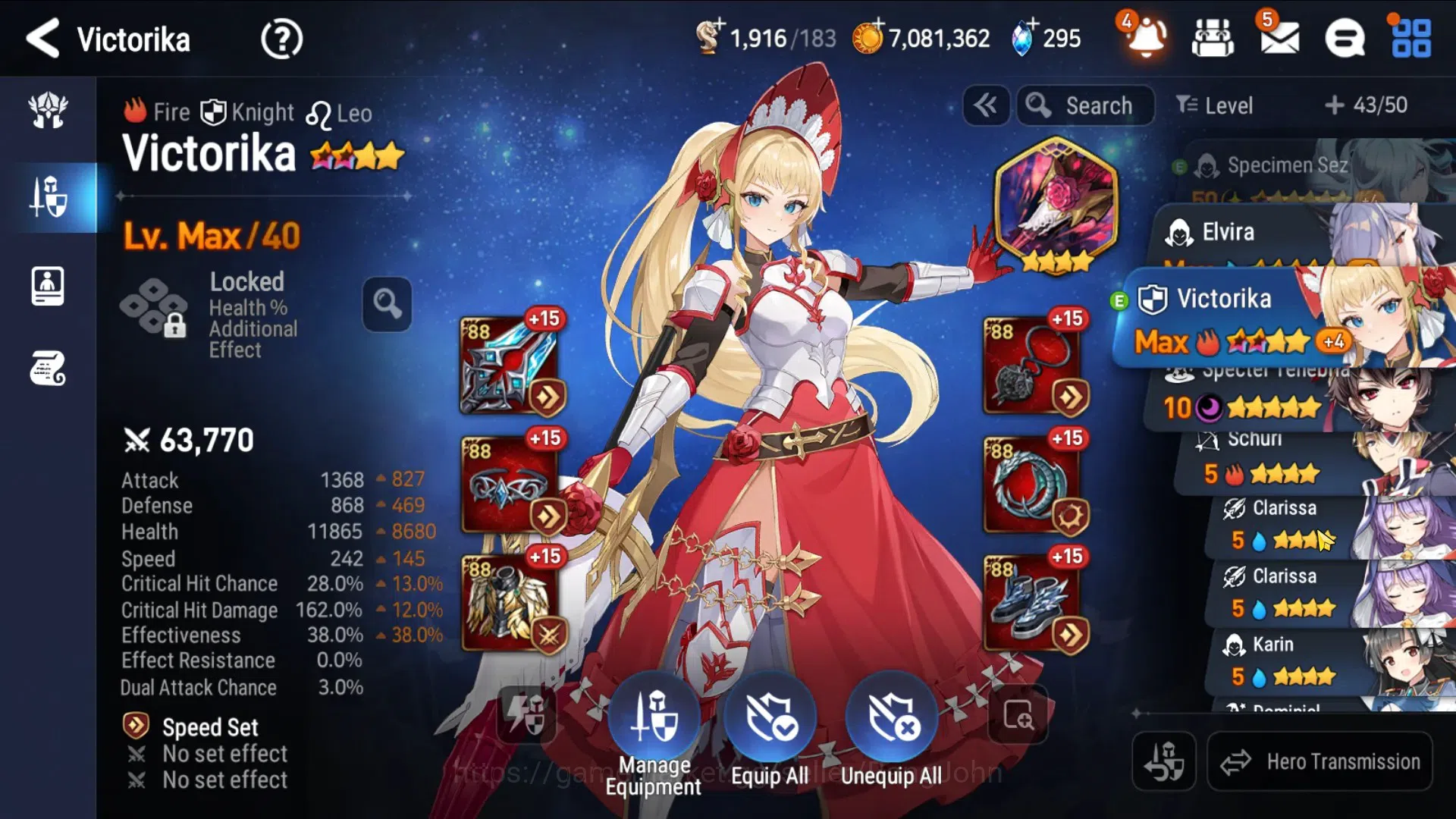 Epic Seven Accounts Global Unverif|Starter|2ML(Boss Arunka, Specimen S image 6