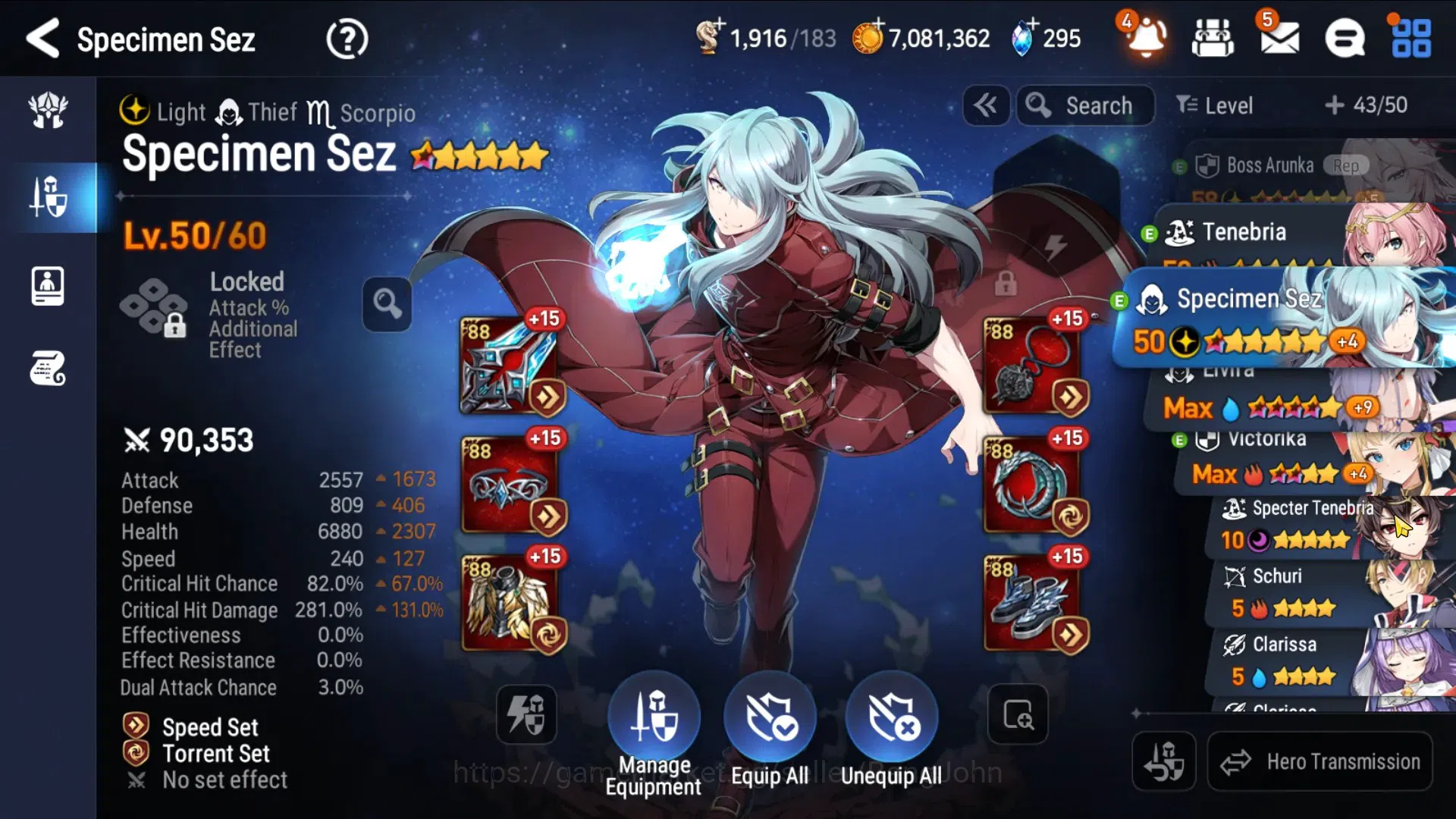 Epic Seven Accounts Global Unverif|Starter|2ML(Boss Arunka, Specimen S image 7