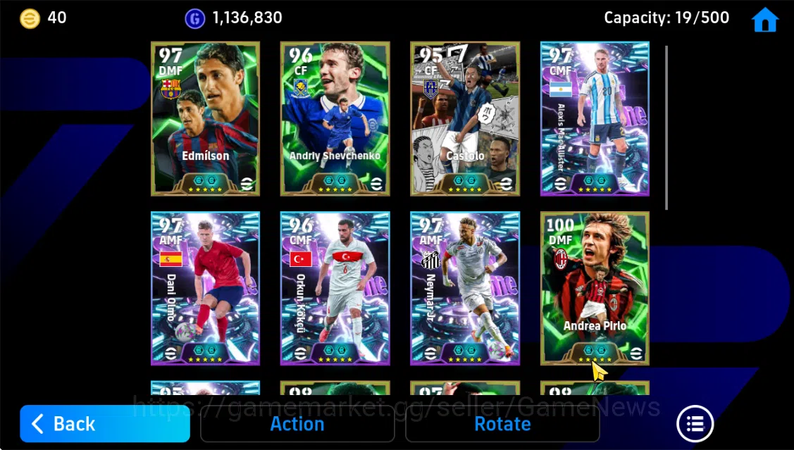 eFootball Accounts Mobile|Edmitson(Fortress),Desire Doue(Blitz Curler image 4