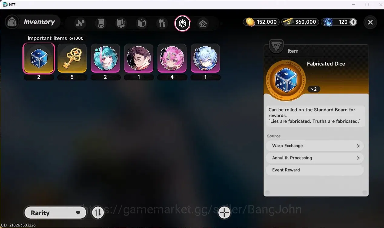 Neverness to Everness Accounts NA | Hunter Lv 3 | 2 S-Class (Hathor+Sign) + 1 Sel image 13