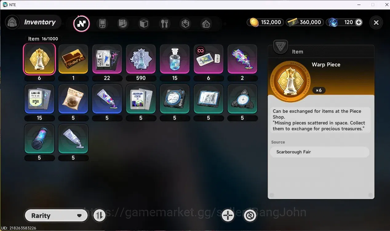 Neverness to Everness Accounts NA | Hunter Lv 3 | 2 S-Class (Hathor+Sign) + 1 Sel image 8