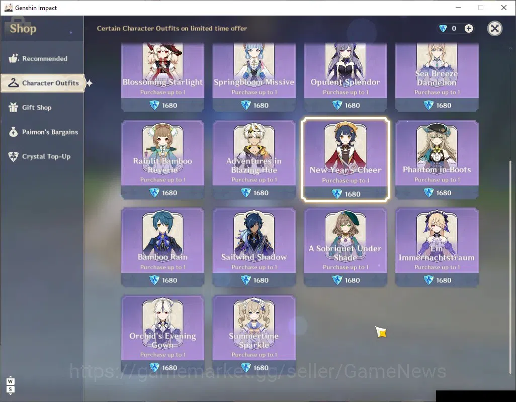 Genshin Impact Accounts Others ASIA|AR 56|Skirk Prem Team|8 Limited +5 (*5 Weapon)|Arlecc+Sign,Escoffier,Yelan,Columbina|MC 17