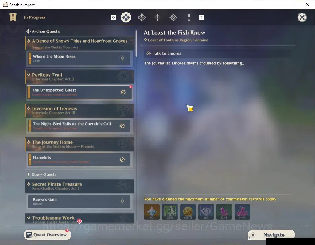 Genshin Impact Accounts Others ASIA|AR 56|Skirk Prem Team|8 Limited +5 (*5 Weapon)|Arlecc+Sign,Escoffier,Yelan,Columbina|MC 18