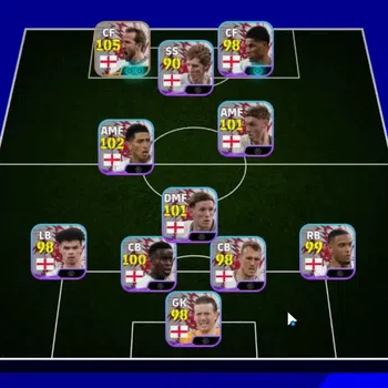 eFootball Accounts Legends & Iconic Players Android|Team Pack England|Epic Harry Kane,Andriy Shevchenko,Steven