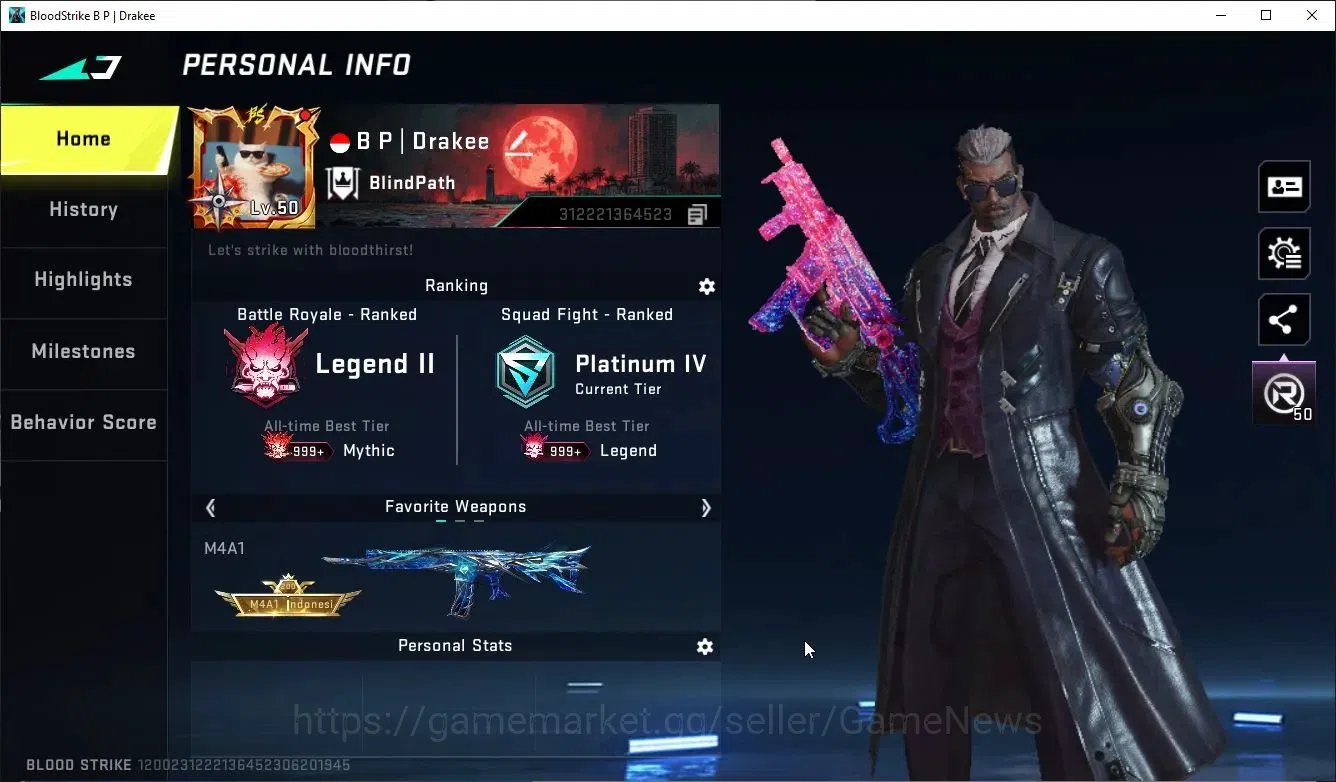 Blood Strike Accounts ASIA|ETERNAL DeAgle+Collab TORAV MCX,FN2000,Takemi image 2