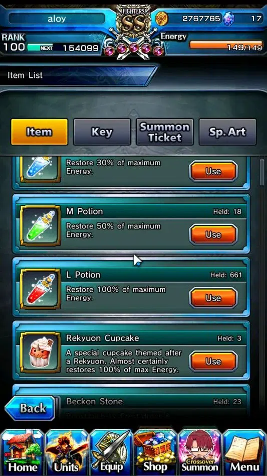 Grand Summoners Accounts End-Game Global|Rank 100|SpArt Shizu|31 Ascend+11TW|(PaladinRoy,Kenshin,Frieren,DLRimuru,Shizu,2xWH 7