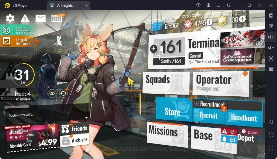 Arknights Accounts Mid-Tier Global | Lv 31 | 1 Limited Alter + 2 STD Char | Thorns the lodestar | Saria, Skadi | Check SS 1