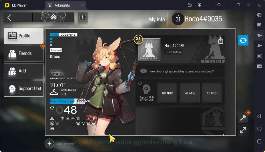 Arknights Accounts Mid-Tier Global | Lv 31 | 1 Limited Alter + 2 STD Char | Thorns the lodestar | Saria, Skadi | Check SS 2