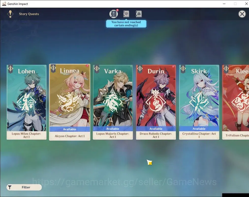 Genshin Impact Accounts Others ASIA|AR 58|8 Limited + 7 (*5 Weapon)|Mualani C6+Sign,Flins C1,Furina,Xilonen,Kazuha,Etc|Mc 19