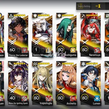 Arknights Accounts Mid-Tier ARKNIGHTS GLOBAL MIDGAME 26*6 , 3 LIMITED SILVERASH ALTER,VIRTUOSA,MUELSYSE