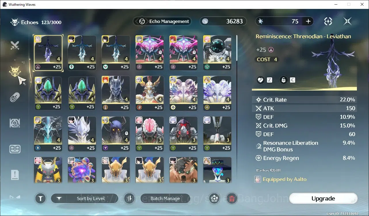 Wuthering Waves Accounts SEA|UL 71 | Rank 7 | 7x 5* Char (Denia L80, Zani L image 12