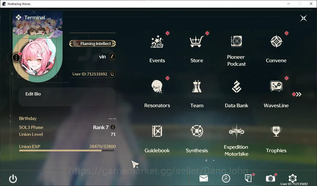 Wuthering Waves Accounts SEA|UL 71 | Rank 7 | 7x 5* Char (Denia L80, Zani L image 17