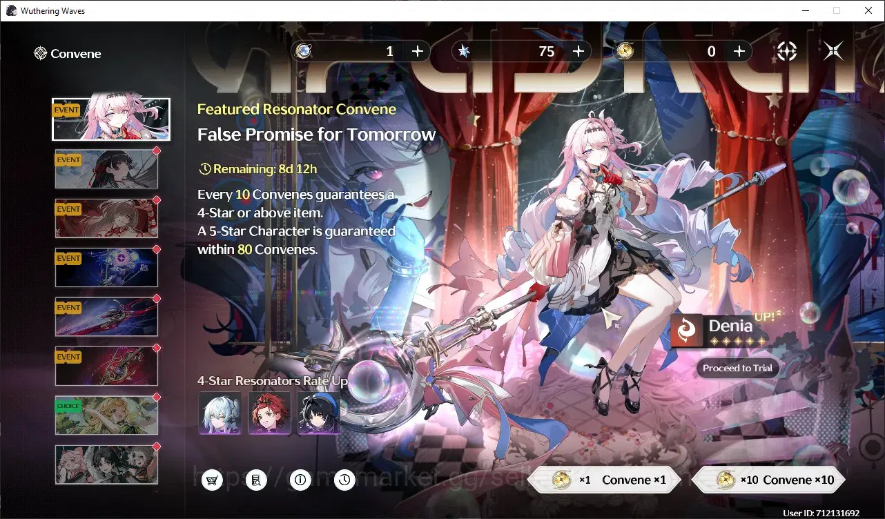 Wuthering Waves Accounts SEA|UL 71 | Rank 7 | 7x 5* Char (Denia L80, Zani L image 5