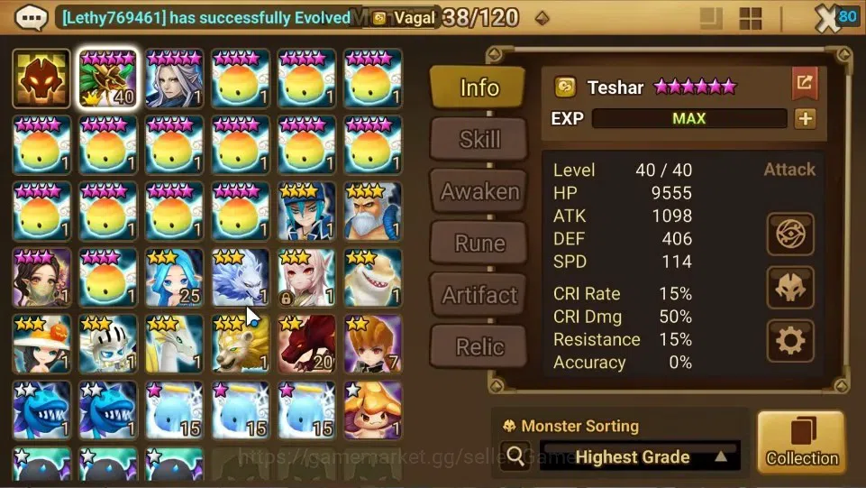 Summoners War: Sky Arena Accounts Starter ASIA|Lv 26|Ready Gacha|103 12 YSC + 160 11 YSC + 3 LAAS + 5 LS + 4 LDS + 121 MS |1 7