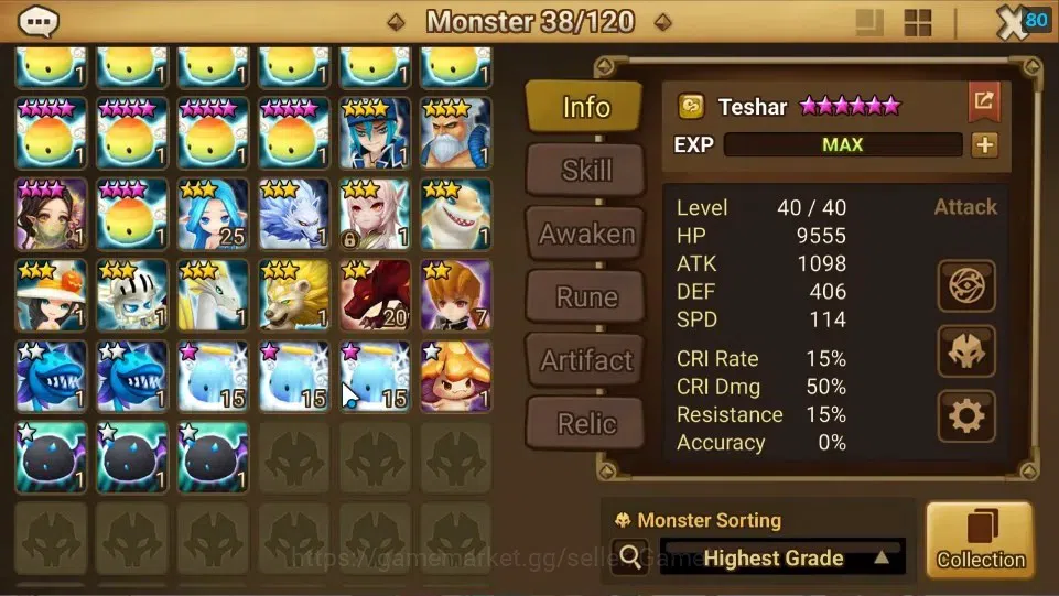 Summoners War: Sky Arena Accounts Starter ASIA|Lv 26|Ready Gacha|103 12 YSC + 160 11 YSC + 3 LAAS + 5 LS + 4 LDS + 121 MS |1 8