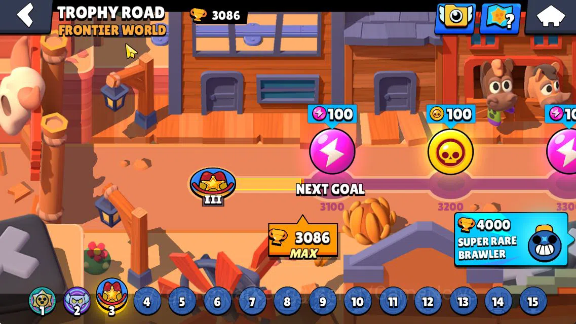 Brawl Stars Accounts 3086 Trophy|7K Bling|34 Brawler 5 MAX Lvl 1 Myth: Willow| 1 Myth [Zeus Brock] 3 Epic 2 Super Rare 4