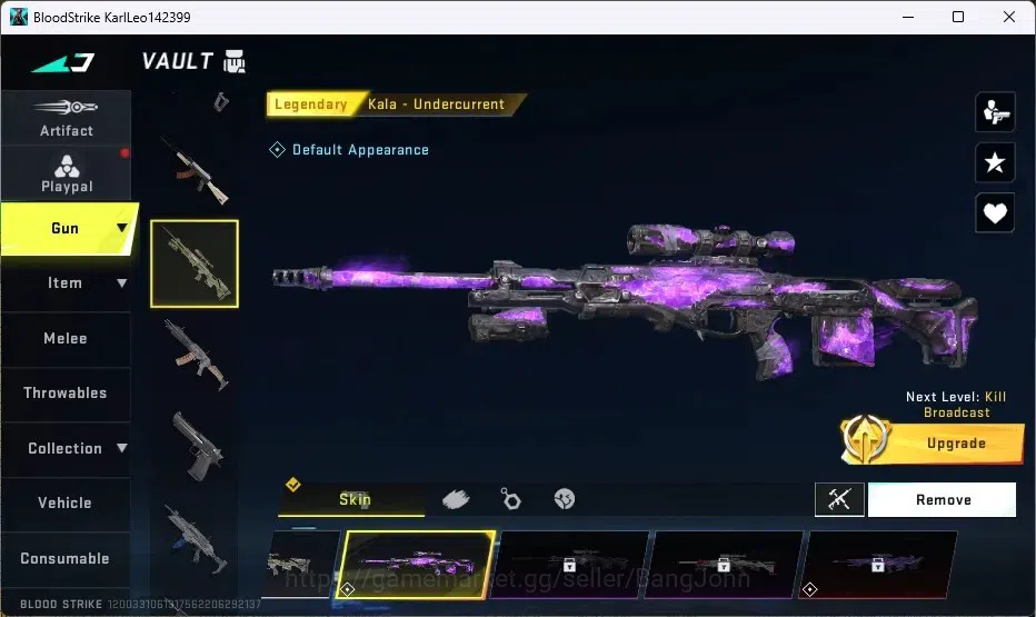 Blood Strike Accounts ASIA | ULTRA MELEE: Lightblade-Dark Force|4 LEGEND image 3