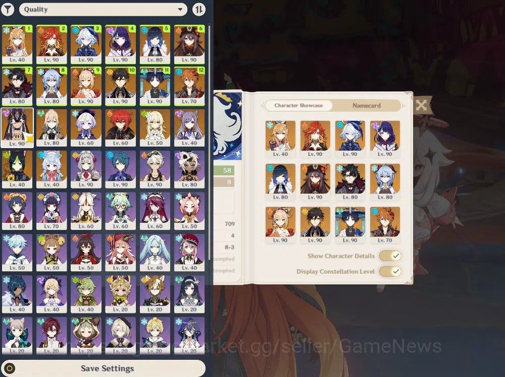 Genshin Impact Accounts ASIA|AR 58|13 Limited +6(*5Weapon)|Escoffier,Mavui image 2