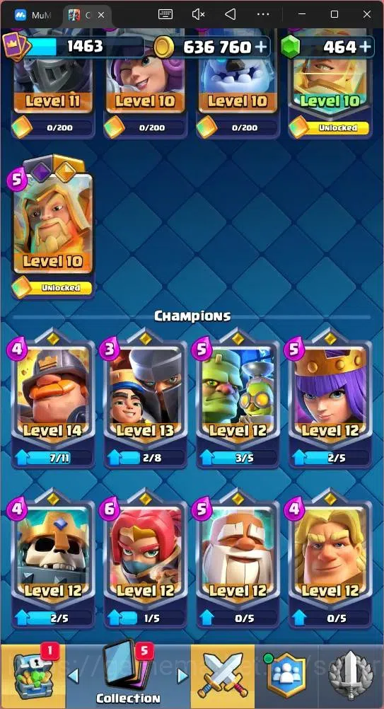 Clash Royale Accounts Mobile |CL 1463|KTL 15|Trophy 12429|Card 121|4 Max image 13