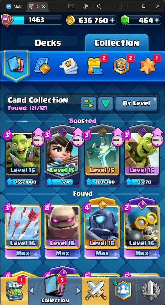 Clash Royale Accounts Mobile |CL 1463|KTL 15|Trophy 12429|Card 121|4 Max image 7