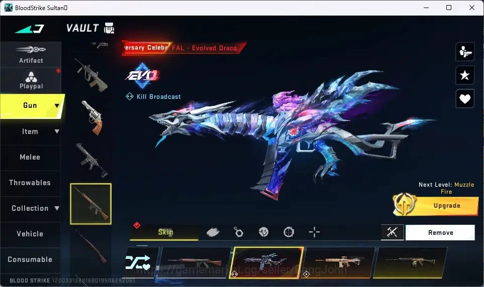 Blood Strike Accounts ASIA | ETERNAL:AUG-Empyrean|3 COLLAB (2 TR,1 EVA)| image 12