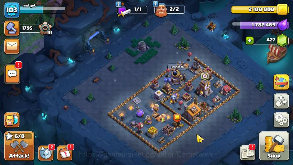 Clash of Clans Accounts TH 14-BH 6|LV 103|TROPHY 1899|HH 7|BK 40,AQ 20,GW  image 3