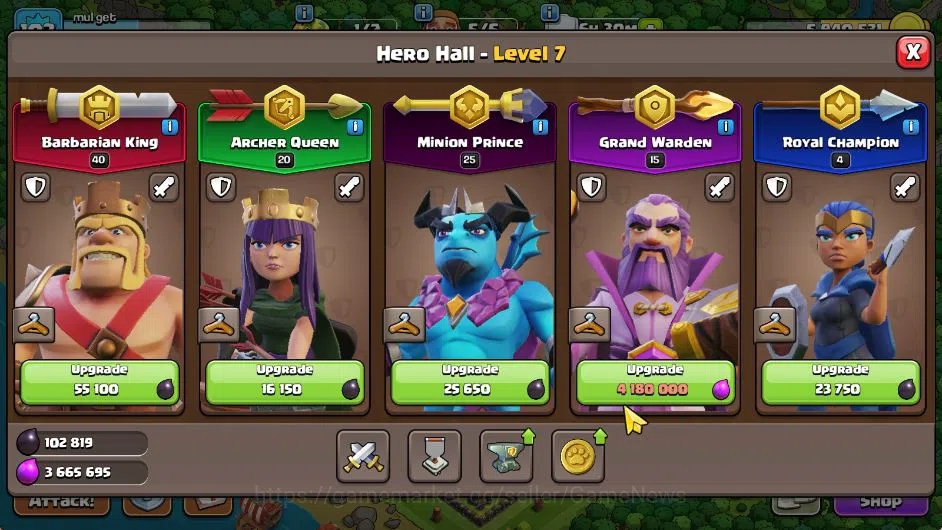 Clash of Clans Accounts TH 14-BH 6|LV 103|TROPHY 1899|HH 7|BK 40,AQ 20,GW  image 6