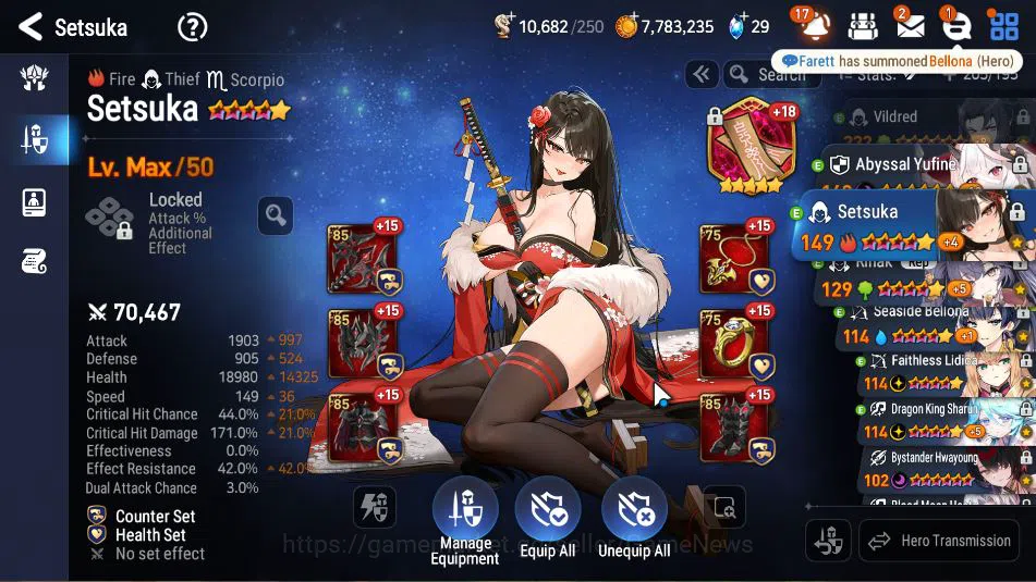 Epic Seven Accounts ASIA Verif|12 ML(DB Senya,DK Sharun,Ab Yufine,Etc) image 19