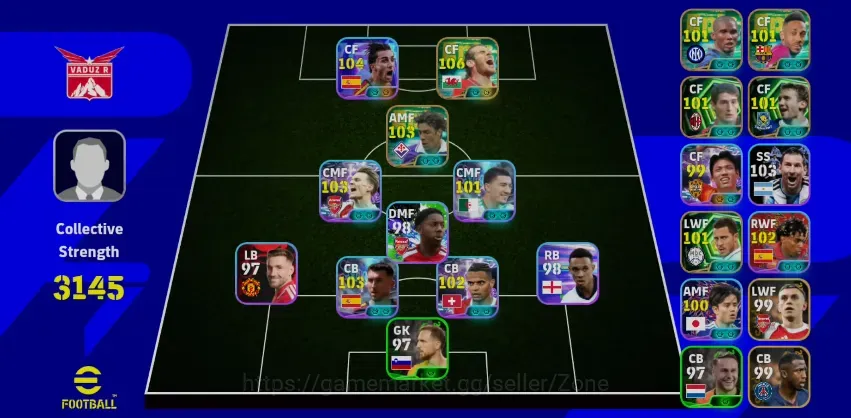 eFootball Accounts Legends & Iconic Players Mobile|PW 3145|Epic New G.Bale,Rui Costa,S.Etoo,Etc.|Show Time Ferran 1
