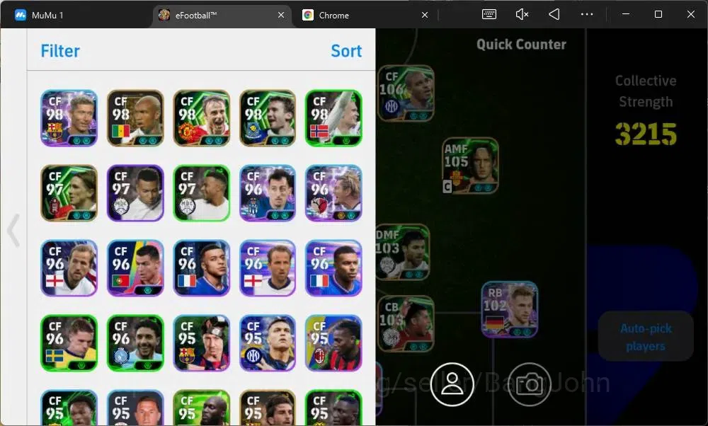 eFootball Accounts Mobile|PW 3215|Epic Adriano,Gerrard,Totti,Nakata E image 2