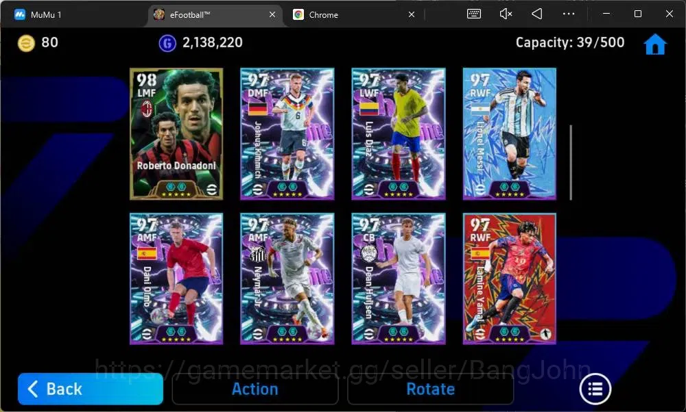 eFootball Accounts Mobile|PW 3215|Epic Adriano,Gerrard,Totti,Nakata E image 4