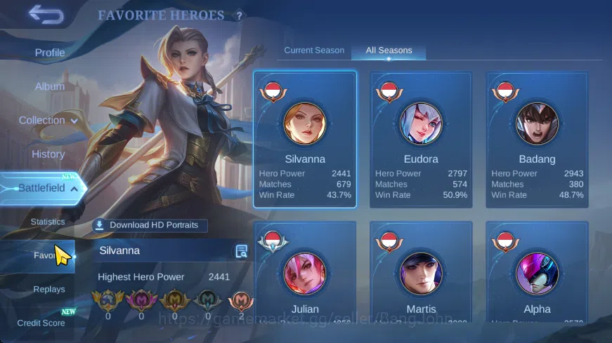 Mobile Legends: Bang Bang Accounts Hero 120+ | Skin 180+, M& granger, Saint S badang, image 3