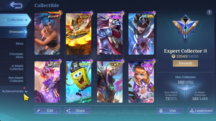 Mobile Legends: Bang Bang Accounts Hero 120+ | Skin 180+, M& granger, Saint S badang, image 4