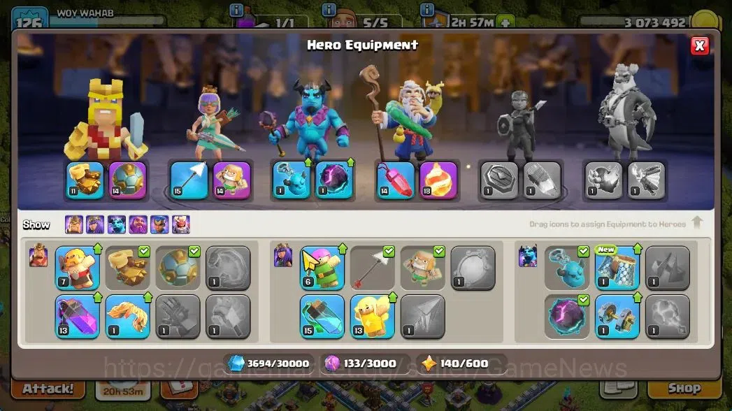Clash of Clans Accounts TH 12-BH 8|LV 126|HH 6|BK 61,AQ 65,GW 36,MP 32|BM  image 10