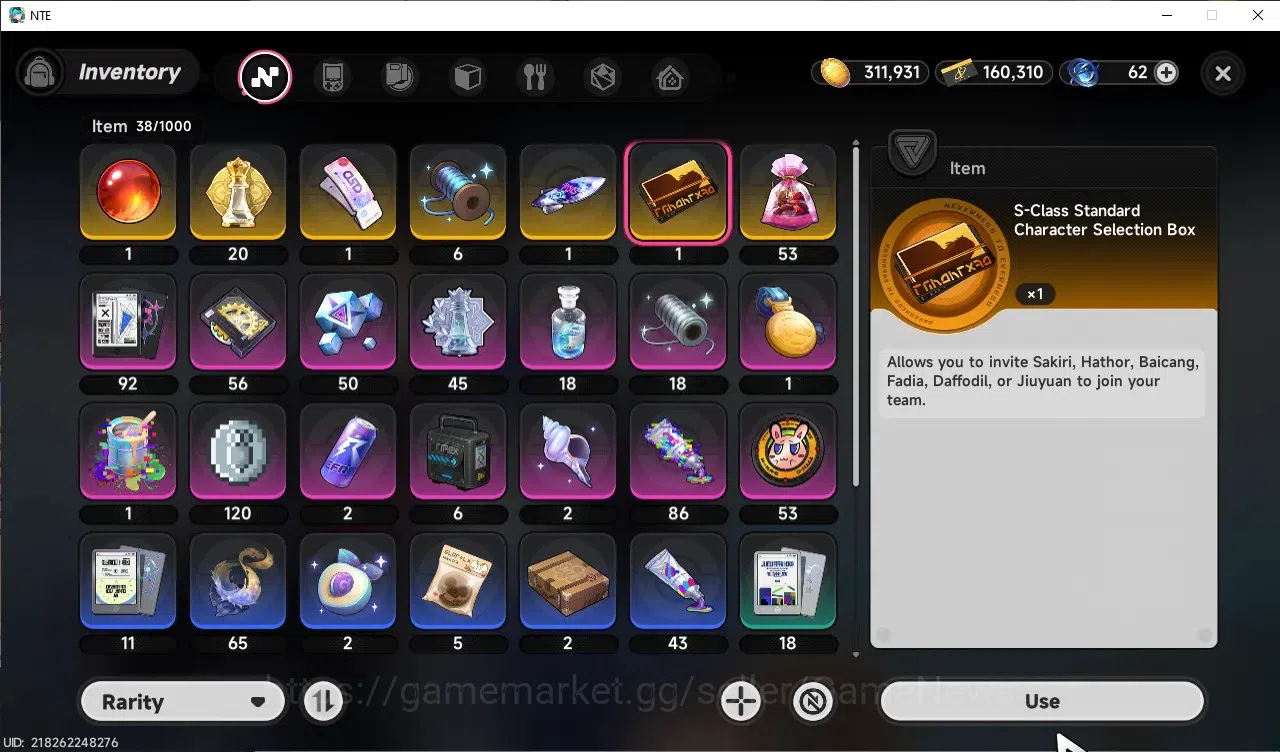 Neverness to Everness Accounts GLOBAL NA|HL 11|TL 8|19 S.Dice|4 SSR 2 Limited (Chaos,Lacrimosa),Baicang,Daffodill|2 SSR 16