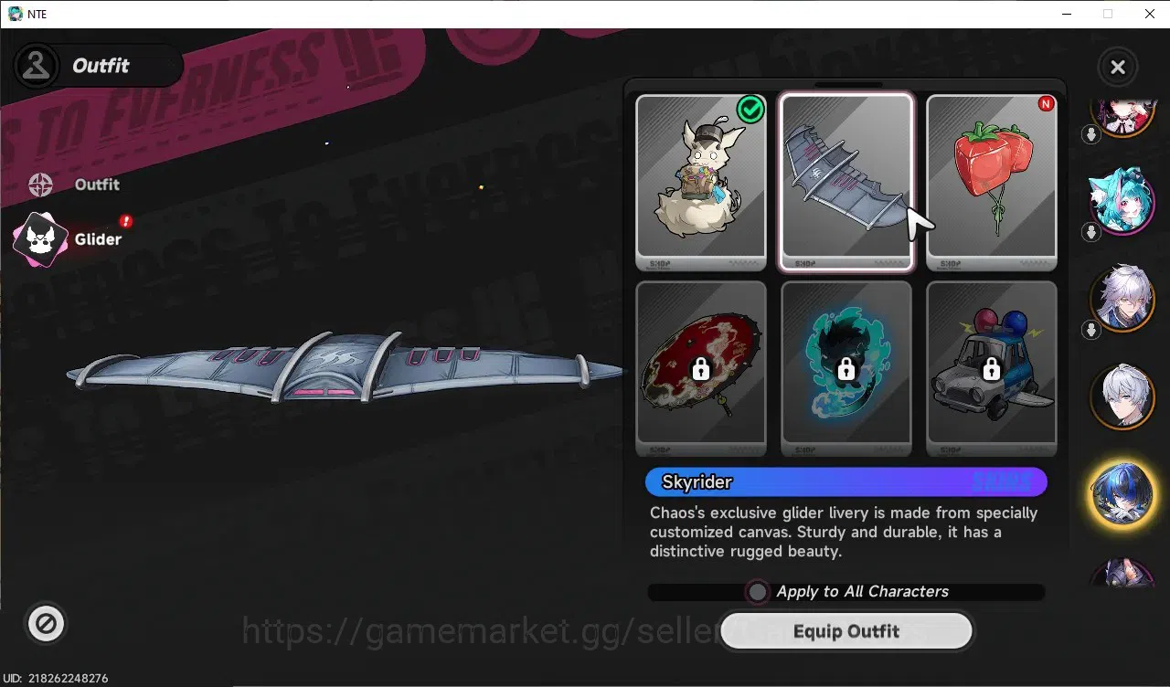 Neverness to Everness Accounts GLOBAL NA|HL 11|TL 8|19 S.Dice|4 SSR 2 Limited (Chaos,Lacrimosa),Baicang,Daffodill|2 SSR 6