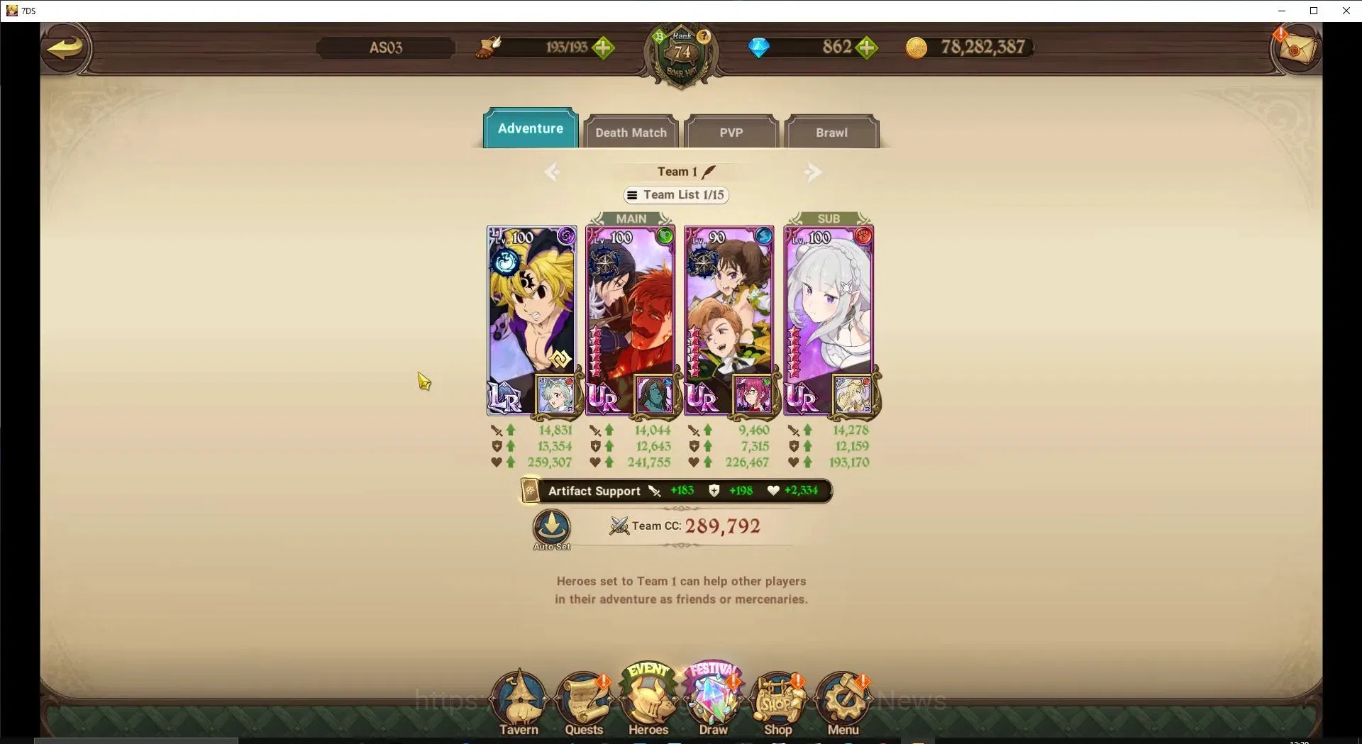 The Seven Deadly Sins: Grand Cross Accounts ASIA|4,1M CC|862 DM+71 LS|6 LR+9 UR+Many Collab|NM image 12