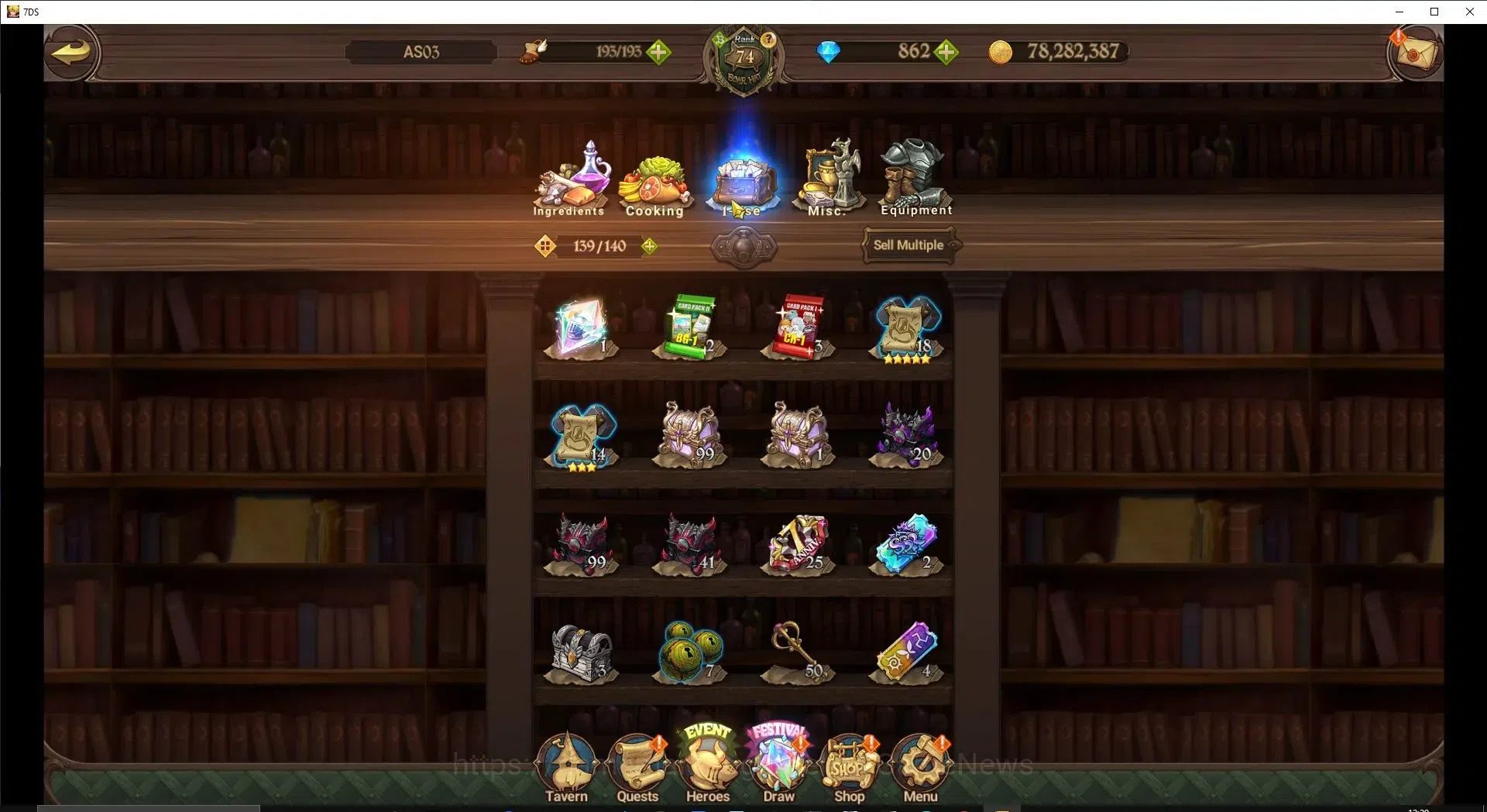 The Seven Deadly Sins: Grand Cross Accounts ASIA|4,1M CC|862 DM+71 LS|6 LR+9 UR+Many Collab|NM image 19