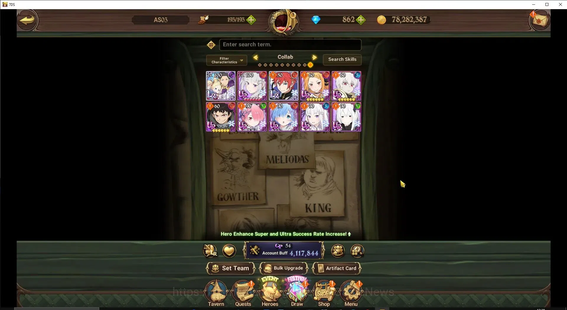 The Seven Deadly Sins: Grand Cross Accounts ASIA|4,1M CC|862 DM+71 LS|6 LR+9 UR+Many Collab|NM image 5
