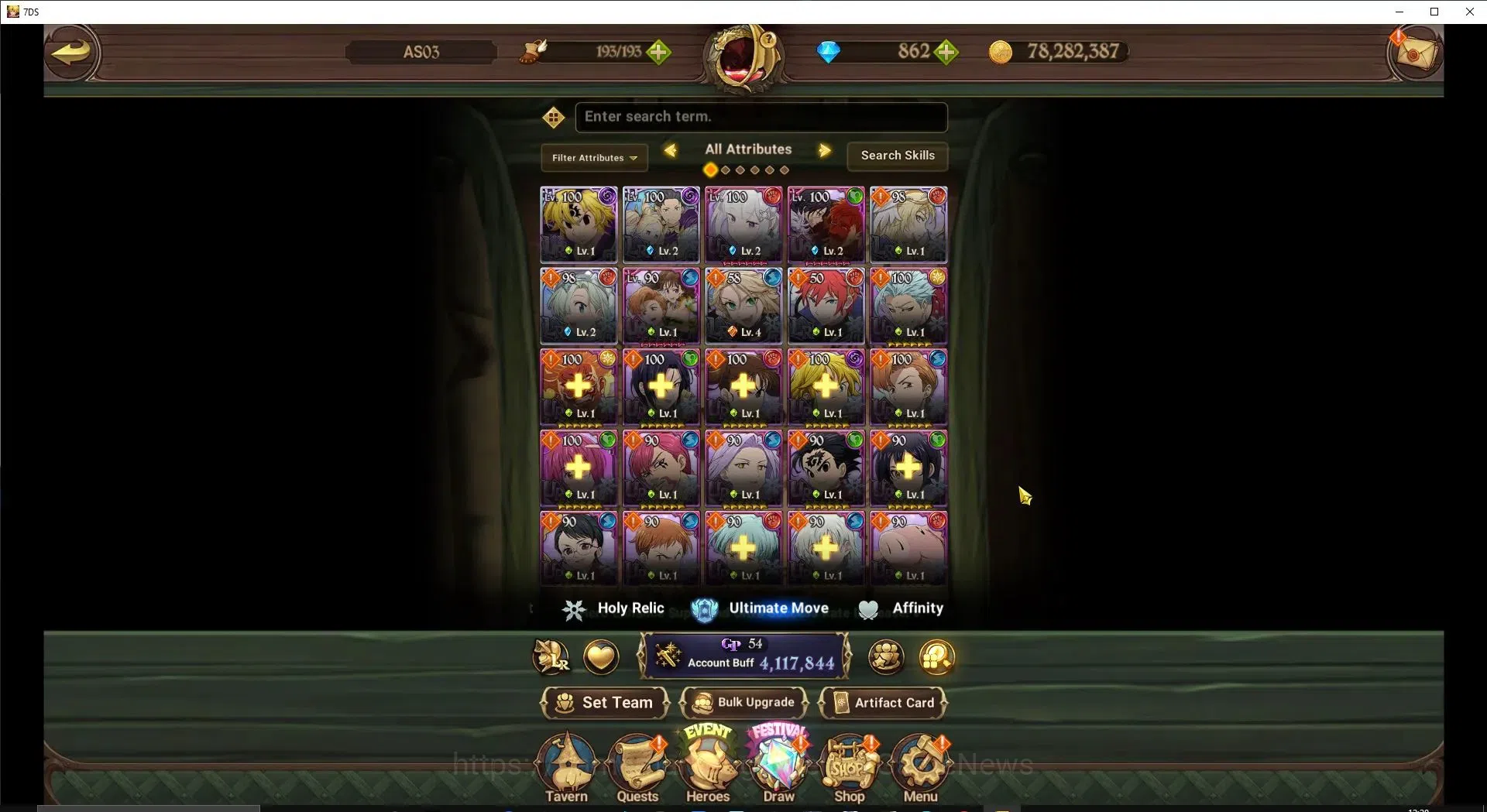 The Seven Deadly Sins: Grand Cross Accounts ASIA|4,1M CC|862 DM+71 LS|6 LR+9 UR+Many Collab|NM image 6