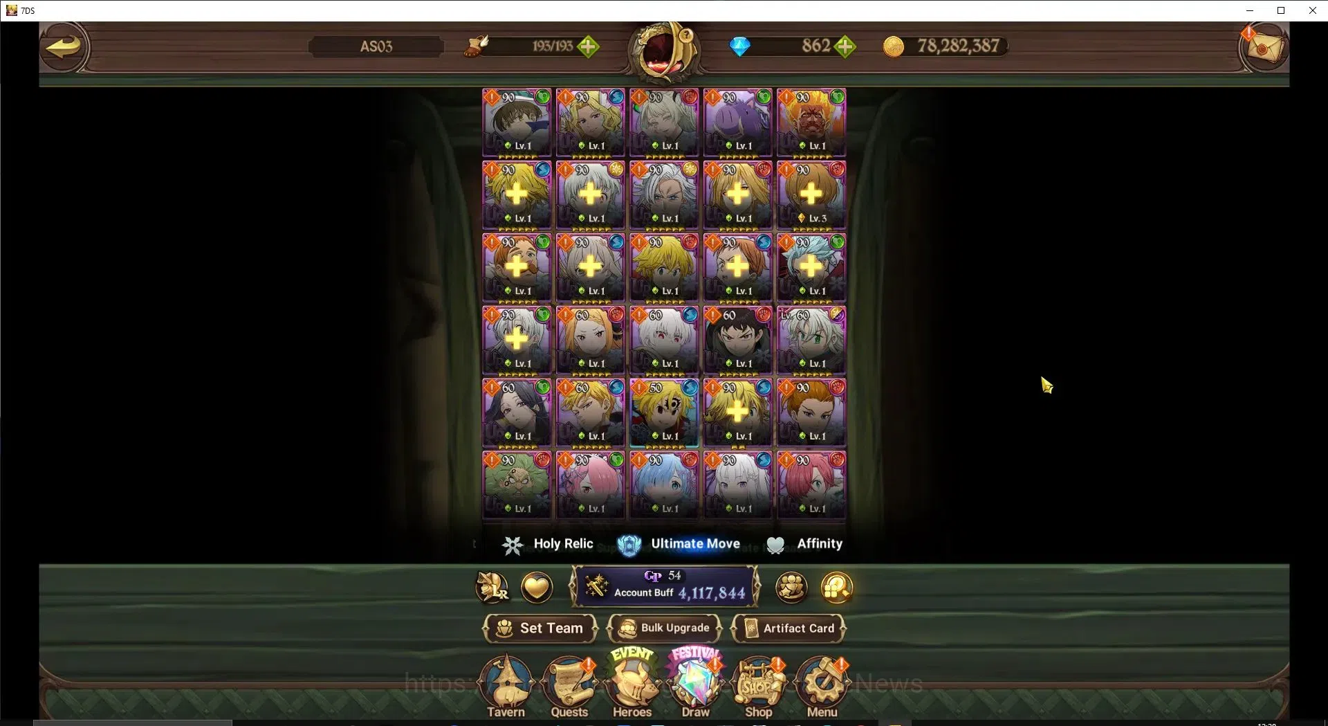 The Seven Deadly Sins: Grand Cross Accounts ASIA|4,1M CC|862 DM+71 LS|6 LR+9 UR+Many Collab|NM image 7