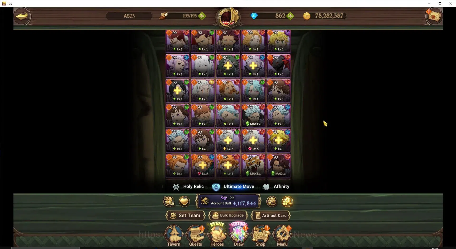 The Seven Deadly Sins: Grand Cross Accounts ASIA|4,1M CC|862 DM+71 LS|6 LR+9 UR+Many Collab|NM image 9